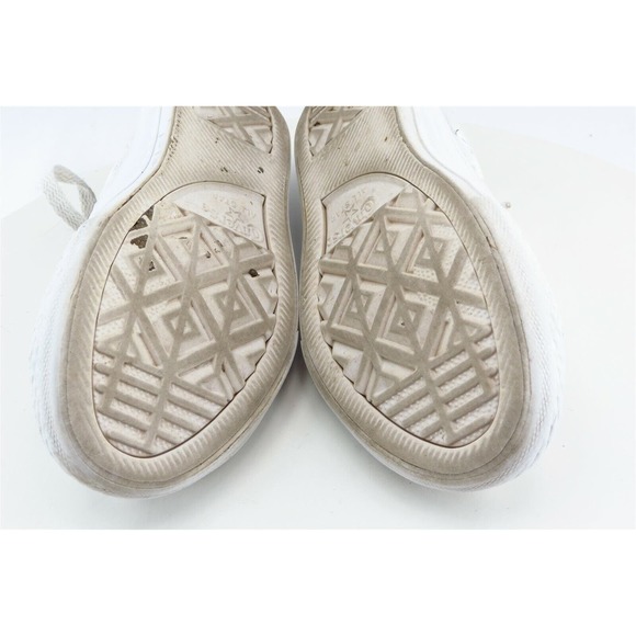 Converse All Star Toddler Sz 12 Off white Low‎ Top Leather Unisex Medium - Picture 7 of 7